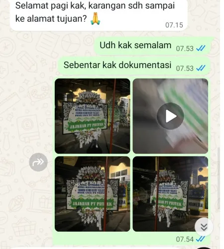 Pengiriman Papan Bunga Selamat Tipar Raya Jambe