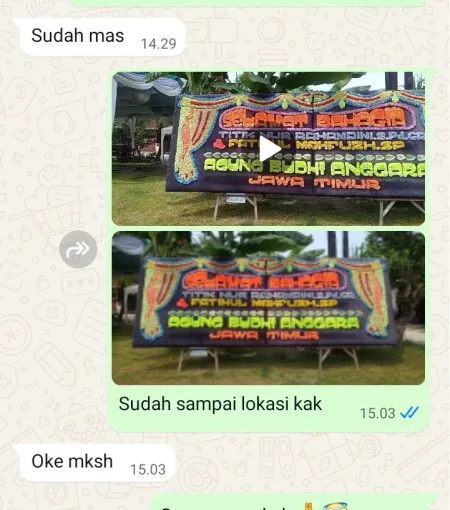 Pengiriman Papan Bunga Tipar Raya Jambe