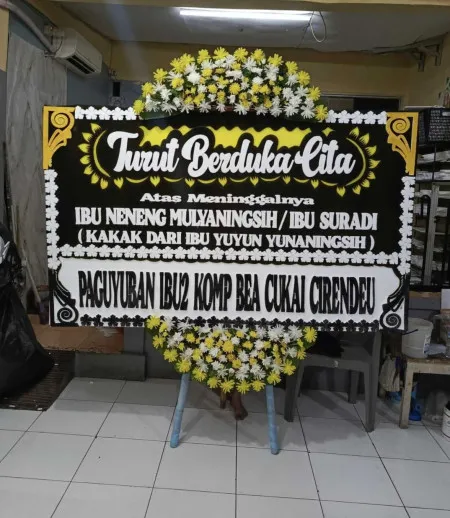 Papan Bunga Duka Tipar Raya Jambe